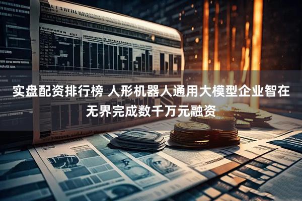 实盘配资排行榜 人形机器人通用大模型企业智在无界完成数千万元融资
